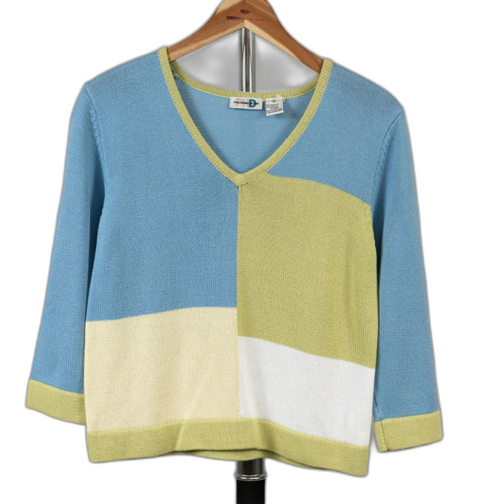 Paul Harris Design V-neck sweater size L